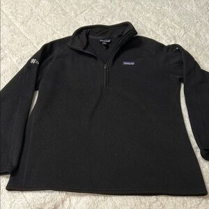 Patagonia Black Zip Up Fleece Sweater